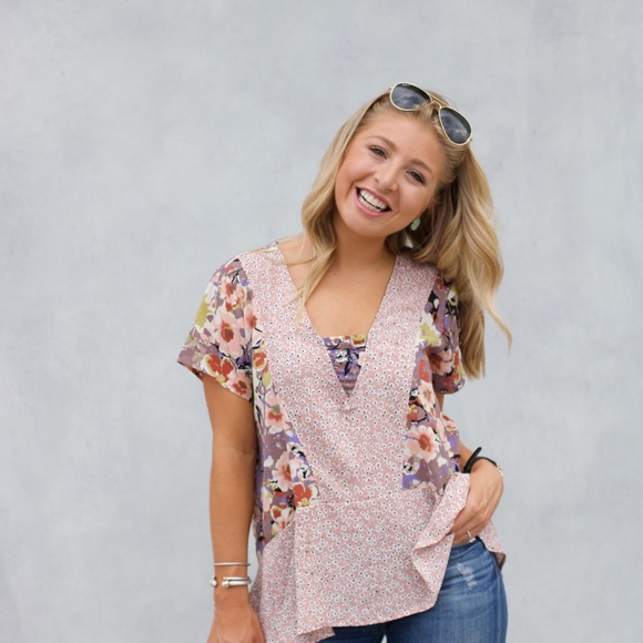 Anthropologie Tops - Multicolored Floral Blouse